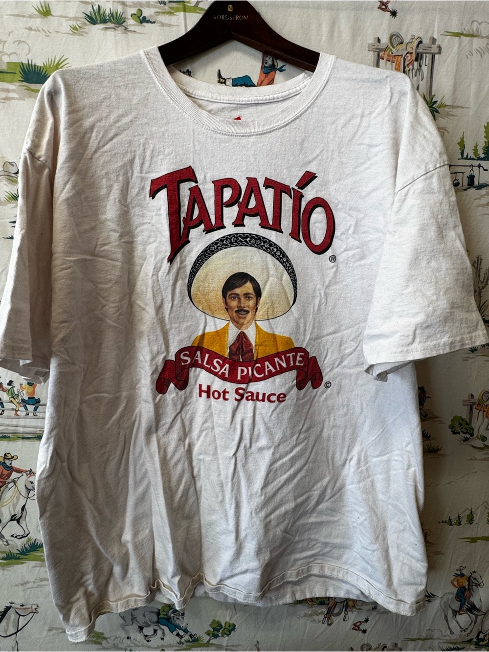 Tapatio - White Graphic Logo Tee - Men size 2XL
